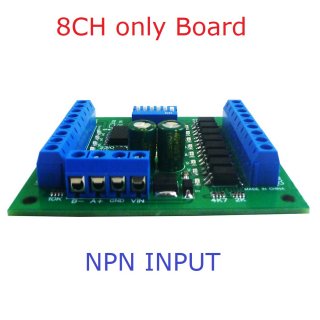 23IOA08 NPN Multifunction RS485 Remote IO Module PLC DI-DO expansion Board DIN Rail Box Standard MODBUS RTU Protocol
