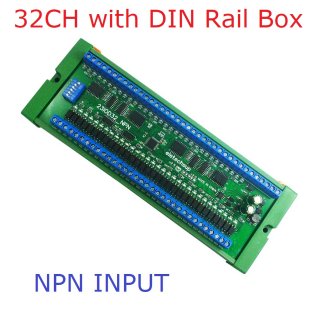 23IOD32 32CH NPN Multifunction RS485 Remote IO Module PLC DI-DO expansion Board DIN Rail Box Standard MODBUS RTU Protocol