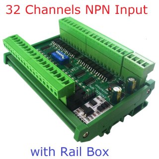 24DIB32 NPN 32CH DI NPN Digital Switch PLC IO Expansion Board 3000VDC Optical isolation Input RS485 Modbus RTU Module