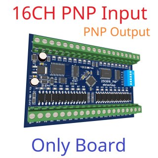 25IOB16 16DI-16DO PNP to PNP RS485 Modbus Rtu Remote IO Module DC 12-24V 300MA DMOS PNP High Level Output for PLC LED Smart Home IOT