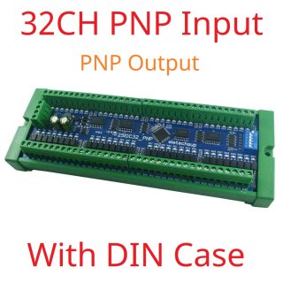 25IOC32 32DI 32DO NPN to PNP RS485 Modbus Rtu Remote IO Module DC 12-24V 300MA DMOS PNP High Level Output for PLC LED Smart Home IOT