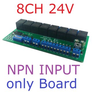 CAROB08 NPN 24V 8DI-8DO CAN Relay Controller Module RS485 Digital IO Expanding Board for CNC Car Automated Industry