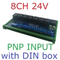 CAROB08 24V PNP 8DI-8DO CAN Relay Controller Module RS485 Digital IO Expanding Board for CNC Car Automated Industry