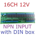 CAROC16 12V NPN 16DI-16DO CAN Relay Controller Module RS485 Digital IO Expanding Board for CNC Car Automated Industry