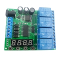 CE007 DC 12V 4 CH Multifunction Cycle Delay Timer Relay Module Timing Loop Interlock Self-locking Momentary Bistable Monostable