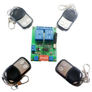 CE029A CJ002 Smart Home Wireless remote control switch 4x Transmitter + 1x Receiver kit RF Mo