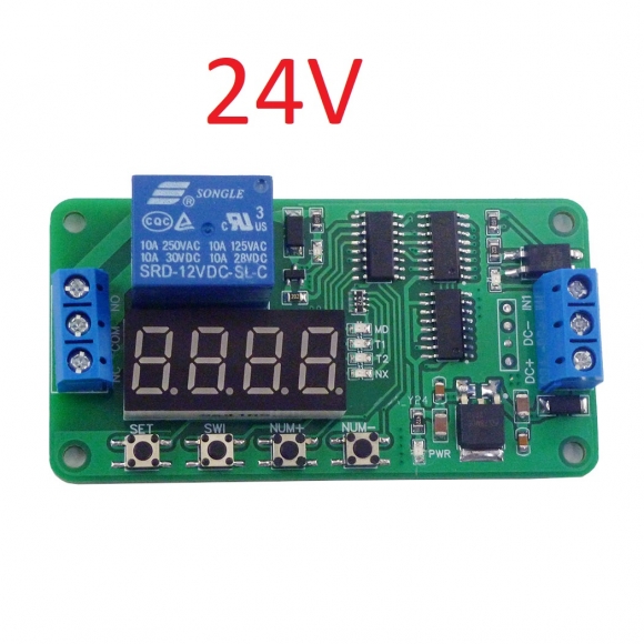 CE030 DC 24V Multifunction Timer Delay Relay Module Simple PCL Board for Fish Tank Motor Fan Fridge Smart Home