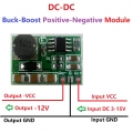 DD0315NA 200-500mA +/- Voltage Converter Positive to Negative power supply DC-DC Boost-Buck Module +3~+15V to -12V