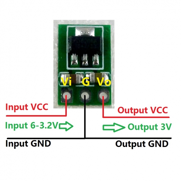 DD0403MA 3V Mini Step-Down Power Supply Buck DC-DC Converter LDO Voltage Regulator Module Repl AMS1117-3.3 Power Supply Board