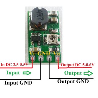 DD05AJSB Input 2.5-5.5V Output 0.6-5V Adjustable DC DC Converter Buck Module Synchronous Step-Down Regulator