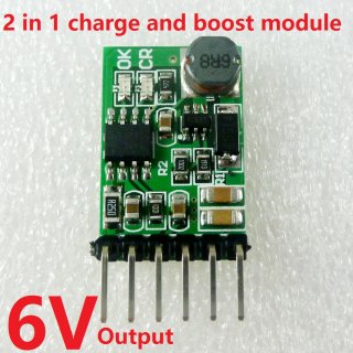 DD05CVSA 2 In 1 CH Discharger Board DC DC Converter Step-up Module Charge In 4.5-8V Boost Out 6V For UPS Mobile Power Diy