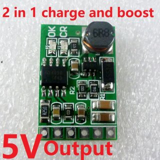 DD05CVSB 2 In 1 CH Discharger Board DC DC Converter Step-up Module Charge In 4.5-8V Boost Out 5V For UPS Mobile Power Diy