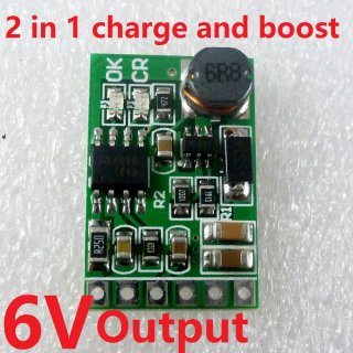 DD05CVSB 2 In 1 CH Discharger Board DC DC Converter Step-up Module Charge In 4.5-8V Boost Out 6V For UPS Mobile Power Diy