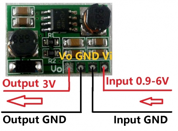 DD0603SA Auto Buck-Boost DC DC 0.9-6V to 3V Step-UP Step-Down Converter Board Power Supply Module DD0603SA_3V