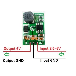 DD0612SA 15W 2.6-5V TO 6V DC-DC Step-up Boost Converter Voltage Regulated Power Supply Module Board