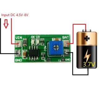 DD07CRTA 50-1000MA Adjustable 3.7V 4.2V Li-ion Rechargeable lithium Battery Charger Module replace TP4056