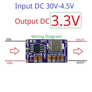 DD2913MA 3.3V 36W Synchronous DC-DC Buck Converter Module DC 5-30V to 3V 3.3V 4.2V 5V 6V 7.5V 9V 12V Power Supply for 3D Printer Motor LED