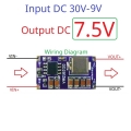 DD2913MA 7.5V 36W Synchronous DC-DC Buck Converter Module DC 5-30V to 3V 3.3V 4.2V 5V 6V 7.5V 9V 12V Power Supply for 3D Printer Motor LED