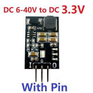 DD38LOSA 5W DC 6-40V to 3.3V Low Noise 2 in 1 LDO Linear Regulators & DC-DC Buck Converter Module replace AMS1117 LM317 7805