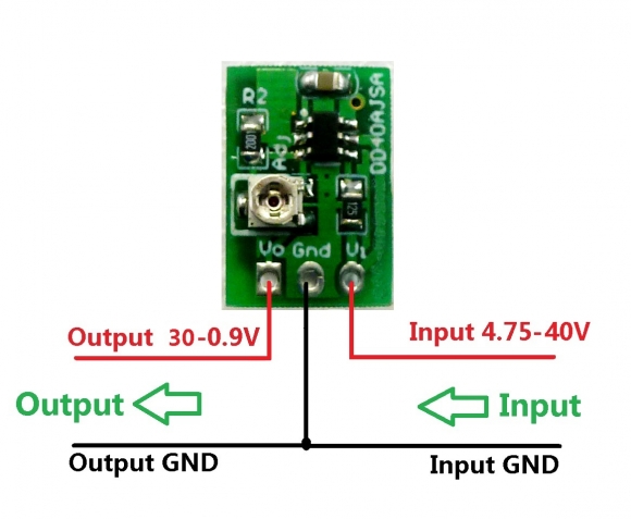 DD40AJSB 5W mini DC DC Step Down Converter Module 5-40V to 12V 5V 3.3V repl 7812 7805 AMS1117 LM2596