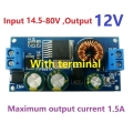 DD7818TA 2A DC 80V 72V 64V 48V 36V 24V to 12V HV Buck DC-DC Converter Module Power Supply Board replace LM2596HV LDO