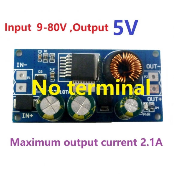 DD7818TA 2A DC 80V 72V 64V 48V 36V 24V to 5V HV Buck DC-DC Converter Module Power Supply Board replace LM2596HV LDO