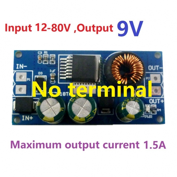 DD7818TA 2A DC 80V 72V 64V 48V 36V 24V to 9V HV Buck DC-DC Converter Module Power Supply Board replace LM2596HV LDO