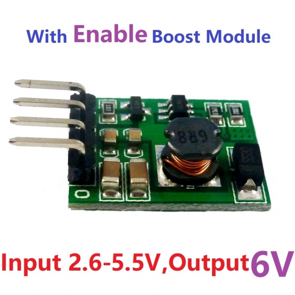 DDEN12MA With Enable Dc-Dc Step-Up Boost Converter 3V 3.3V 3.7V To 6V Voltage Regulate for Arduiuo Breadboard Stm32 Lcd