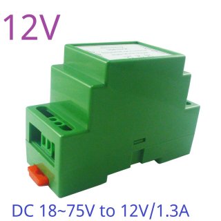 DDIS24QC 12V 15W DC 24V 36V 48V to 12V 5V 3.3V DIN Rail Isolated Power Supply Module DC-DC Buck Converter for PLC RS485 IO Relay LED