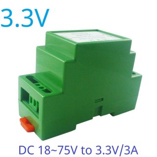 DDIS24QC 3.3V 15W DC 24V 36V 48V to 12V 5V 3.3V DIN Rail Isolated Power Supply Module DC-DC Buck Converter for PLC RS485 IO Relay LED