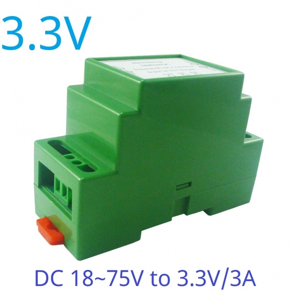 DDIS24QC 3.3V 15W DC 24V 36V 48V to 12V 5V 3.3V DIN Rail Isolated Power Supply Module DC-DC Buck Converter for PLC RS485 IO Relay LED