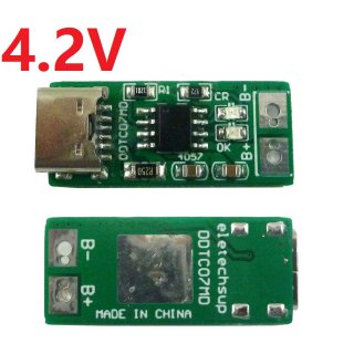 DDTC07MD 1S Type-C To 4.2V Step-down Buck LiPo Polymer Li-Ion Charger for 3.7V 3.8V 18650 Lithium Battery