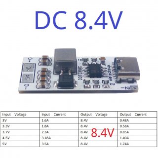 DDTC11UC 8.4V 3.5A USB C TYPE-C to DC 6V 8.4V 9V 12V Step-Up DC-DC Boost Converter Power Supply for QC PD High Power Mobile Phone Charger