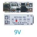 DDTC12UA 9V Mini 9W Full Function Type-C DC-DC Boost Converter USB DC 5V to 6V 9V 12V 15V 24V Step-up Voltage Regulator for QC PD Charger