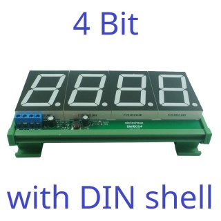 DM18C04 4 bit 1.8 inch RS485 Modbus Rtu Digital Tube LCD LED Display Module DC 12V 24V for PLC HMI Temperature Humidity Sensor Digital Analog