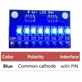 DM41A08 3-24V 8 Bit Blue Common cathode LED indicator Bar Diy Kit for Arduno MCU