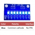 DM41A08 3-24V 8 Bit Blue Common cathode LED indicator Bar Diy Kit for Arduno MCU