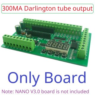 DN24F08 300MA Darlington tube output 8AI-8DI-8DO Multifunction IO Expanding Module for ARDUINO NANO V3.0 RS485 Modbus RTU Open PLC LED Current Voltage Sensor