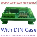 DN24F08 300MA Darlington tube output 8AI-8DI-8DO Multifunction IO Expanding Module for ARDUINO NANO V3.0 RS485 Modbus RTU Open PLC LED Current Voltage Sensor