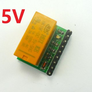 DR21A01 Ultra Small Light DC 5V 1 Channel DPDT Relay Module Double Switch Board High level IO Control