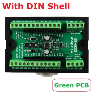 ES30485 Din Rail WIFI Bluetooth Multipurpose Expansion Board RS485 Master Slave Device ESP32 Development Board Simple PLC 485 AI AO DI DO Module