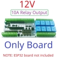 ES32A08 DC 12V Multifunction ESP32 Expansion Board Wifi Digital Analog IO Module for Arduino WEB MQTT Ethernet Network Relay DIY