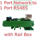 ET69C02 1xNetwork to 1xRS485 1/8 Port Industrial Gateway Serial Server RJ45 to RS485 HUB Converter UDP TCP Modbus TCP RTU MQTT HTTP PLC