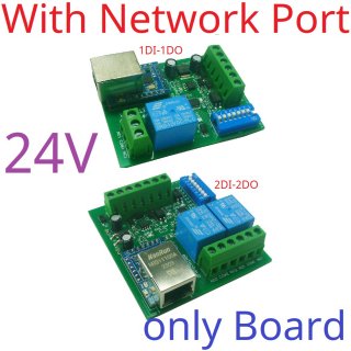 ETROB02 24V 2DI 2DO 3 IN 1 Serial Serve/Ethernet/RS485 Relay Module Modbus RTU TCP/IP UART DI-DO Network Controller Switch PLC Remote IO Board