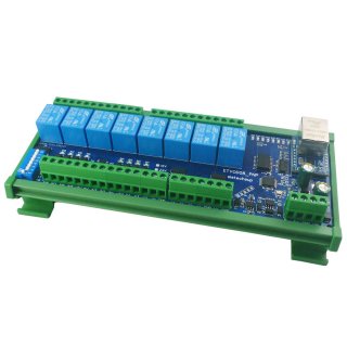 ETVOD08 254V 8CH PNP DI Digital Analog Ethernet Remote I/O Modules Modbus RTU TCP/IP MQTT Network Controller 4-20MA 0-10V DAC Output Board