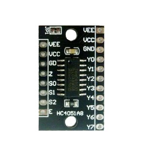 HC4051A8 5x 8ch Analog Logic acquisition Multiplexer Demultiplexer Selection switch Module 74HC4051 Board for Arduiuo Bread