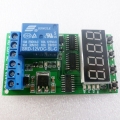IO22C01 DC 12V High-Trigger Multifunction Self-lock Relay PLC Cycle Timer Module Delay Time Switch Board