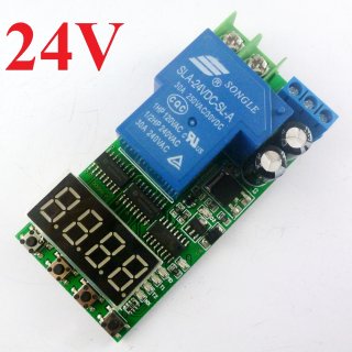 IO23C01 DC24V 30A Multifunction Timer Delay Relay Module High Power On/Off Adjustable For PLC Motor LED Car