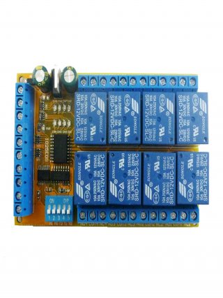IO25E08 DC 24V 8 CH Multifunction Power Conditioner Sequencer Switch Interlock Latch Self-locking Momentary Relay Module