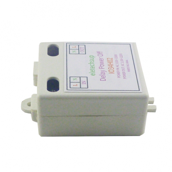 IO34H02 110V 120V 220V 50-60HZ AC Time Delay Relay DIP Switch to Set Time Switch for Light Fan Small Power Water Pump Automatic Door